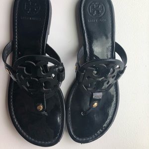 Tory Burch Black Patent Leather sandals